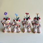 招き猫(紫)