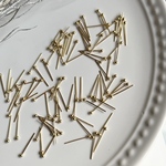 【80本】15mm ステンレス製　丸ピン　玉ピン　gold