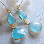 海の雫　 Flamed Chalcedony&Apatite 14kgf