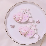 仲良しうさちゃんとカップケーキクリップ🐰