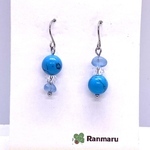 ターコイズ/アクアマリン/パワーストーン/天然石/ピアス/イヤリング/誕生石/アレルギー対応/サージカルステンレス✨