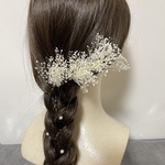 かすみ草　ヘアアクセサリー　 ホワイト