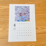 2022壁掛けカレンダー1月始まり12月まで 大きめB4サイズ お好きな写真を入れて作成　字体Soft