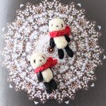 マフラーパンダのピアス