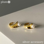 ピアス　シルバー925 パールピアス　フープピアス　大人　ワンタッチフープピアス　silver925 イミテーションパール