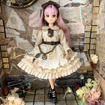 22㎝ドール　ヴィンテージ風スチームパンクドレス　