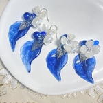 【junppi様専用】💙ボリュームリーフピアス