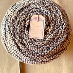 【9㍍ずつ販売】UP CYCLE 🇹🇷 Türkiyeトゥルキエyarn python light gray ビーズオマケなしタイプ