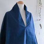 【☆】30％off  ハーフリネンVネックプルオーバーブラウス