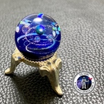 IORIの宇宙玉レジン　ネックレス