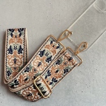 刺繍 バックショルダー ベージュ ブラウンジ スマホショルダー ショルダー iPhoneケース スマホケース 鞄