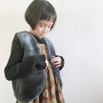 【☆】50％off   kidsふわふわフェイクファーベストsize100-110