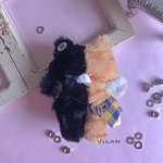 JUNKちゃん☆ツギハキねこのぬいぐるみ☆手のひらサイズ⑤