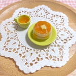 ホットケーキ&紅茶（グリーン）☆ミニチュアフード
