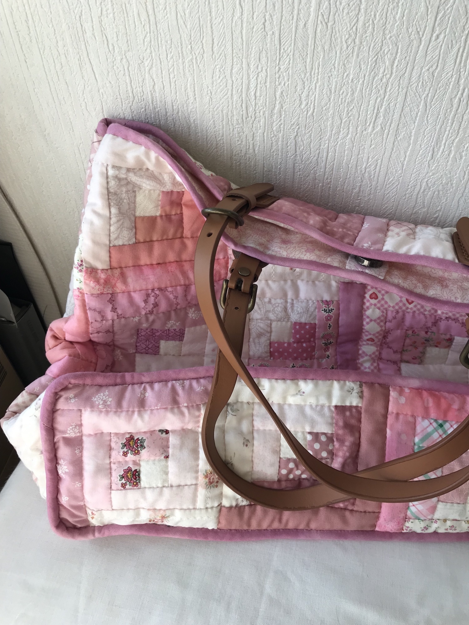 最終値下げ］💕大きなトートバッグ＊ログキャビン＊ハンドメイド