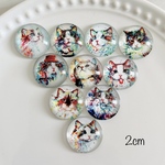 2cm 猫カボション  10個