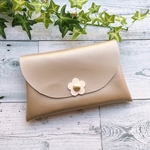 ふんわり 通帳ケース  ポーチ メイクポーチ ◆ フェイクレザー / 合皮 ◆ 