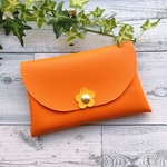 ふんわり 通帳ケース  ポーチ メイクポーチ ◆ フェイクレザー / 合皮 ◆ 