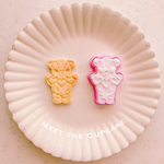 くまちゃんとハートのクッキー型