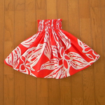 ★３９ｃｍ★ケイキ（子供用）★赤★プルメリア★パウスカート★（商品番号：TSK-29）★