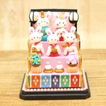 うさぎちゃん❤❤❤３段飾りのお雛様　ピンク