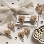 m.Dot Heart Ribbon【ピアス or イヤリング】