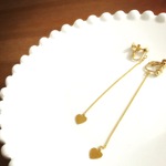 ハート♡ロングイヤリング