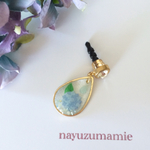  ＊紫陽花∞レジン＊イヤホンジャックピアス【279】
