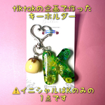 1点のみ⚠️緑の推し活キーホルダー！ぷりんつき！
