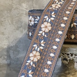 [実物のお色味と違う場合があります] インド刺繍リボン　花　インド刺繍　スパンコール　刺繍リボン　リボン　りぼん　※10月8日よりゆうパケットにて発送