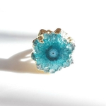 New『グリーンフラワーソーラークォーツ』の世界でひとつの天然石リング