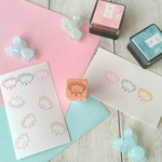 『リボンくまちゃん　ミニはんこ』消しゴムはんこ