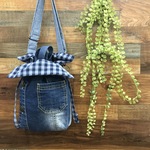 リメイク　巾着トートバッグ（紐あり）　試作品　230113-1