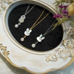 あこや真珠❁⃘うさぎネックレス