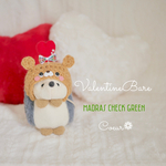 【ハリネズミ用顔はめ】ValentineBare帽子🧸‪🤎♥️