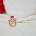 【フクモモ用顔はめ】Valentine Bare帽子🧸‪🤎♥️