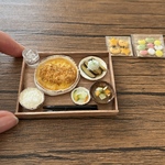 カツ煮定食　ミニチュア