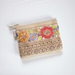 インド刺繍 ＊ ミニポーチ　　プレゼント　ギフト