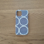 ミナペルホネン　*タンバリン*グレー×ライトイエロー*　mina perhonen*iPhoneケース*iPhoneカバー*スマホケース*スマホカバー