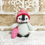 あみぐるみ💙おねむ💤のペンギン赤ちゃん🐧