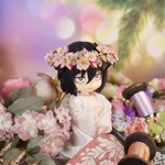 小人の花冠、桜。　オビツ11サイズ
