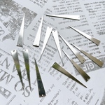 【6個】三角チャーム シルバー