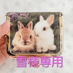 雪様専用です(((o(*ﾟ▽ﾟ*)o)))         可愛いがま口BOX  ガトー＆クレム  ❁⃘*.ﾟうさぎ❁⃘*.ﾟアッシュデザイン