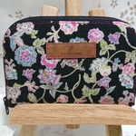 花柄コンパクト財布🌷ミニ財布ラウンドファスナー