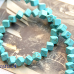 ターコイズビーズ*6mm*Cube*四角