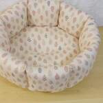 ［完成品］すっぽりペットベッドＭサイズ【Linneaしずくキナリ】