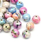 【新入荷！】マーブルビーズ*30個セット*8mm*      