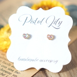 No.50222 ハート ゴールド シンプル 樹脂ピアス アレルギー対応 made by PISTOL LILY