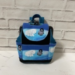 リュック型　がま口ポーチ＊しろくまとペンギン