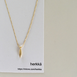 再販 スピンドルメタルのシンプルネックレス